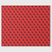 Albanien Wrapping Paper, Albanien Flag patriotisch Geschenkpapier (Flach)