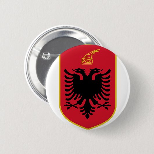 Albanienemblem Button (Vorne & Hinten)