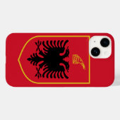 Albanienemblem Case-Mate iPhone Hülle (Rückseite (Horizontal))