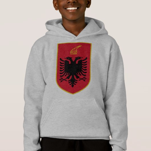 Albanienemblem Hoodie (Vorderseite)