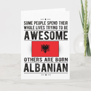 Albanienflagge Albanien Heritage Albanische Roots Karte