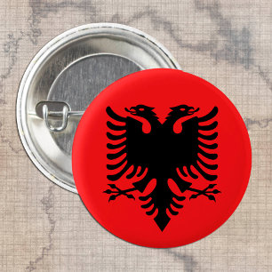 Albanienflagge & Albanien Modepatrioten /sport Button