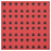 Albanienflagge - Albanien - Spiegelstoff /mode Stoff (Muster)