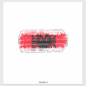 Albanienflagge Aufkleber (Blatt)