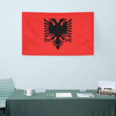 Albanienflagge Banner (Messeveranstaltung)