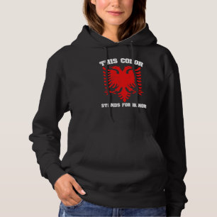 Albanienflagge Doppelgehangene für Patriots Alba Hoodie