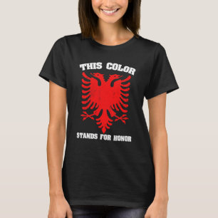 Albanienflagge Doppelgehangene für Patriots Alba T-Shirt