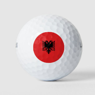 Albanienflagge Golfball