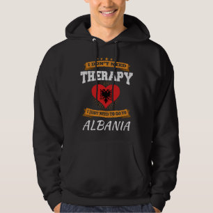 Albanienflagge I Funny Albanien Urlaub Geschenk I  Hoodie