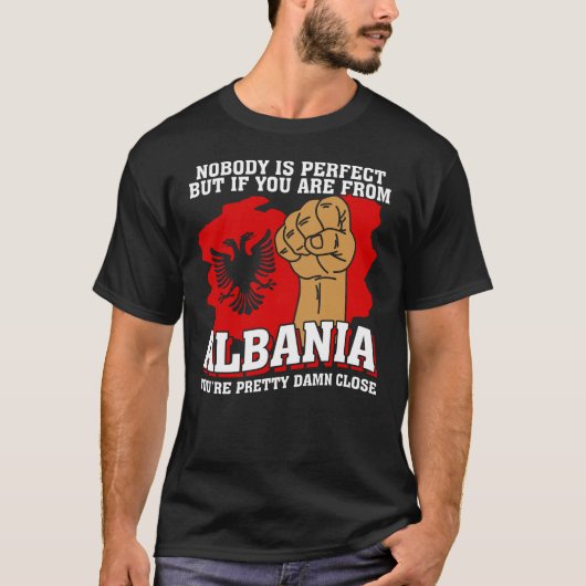Albanienflagge, Kosovo-Albaner T-Shirt (Vorderseite)