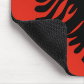 Albanienflagge Mousepad (Ecke)