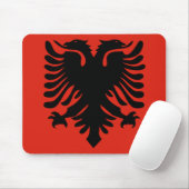 Albanienflagge Mousepad (Mit Mouse)
