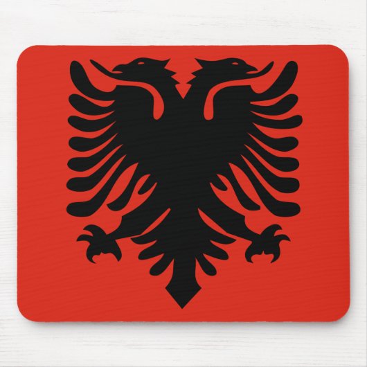 Albanienflagge Mousepad (Vorne)