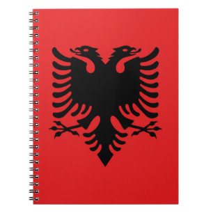 Albanienflagge Notizblock