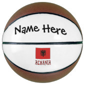 Albanienflagge Personalisiert Basketball (Vorderseite)