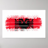 Albanienflagge Poster (Vorne)