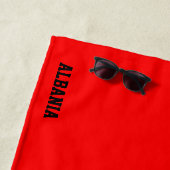 Albanienflagge Splendid Patriotic Strandtuch (Beispiel)