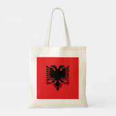 Albanienflagge Tragetasche (Rückseite)