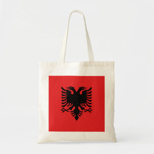 Albanienflagge Tragetasche