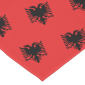 Albanienflagge und Albanienmode-Zuhause /sport-Fan Kurzer Tischläufer (Ecke)