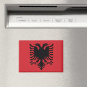 Albanienflaggenmagnet Magnet (In Situ (Geschirrspüler))