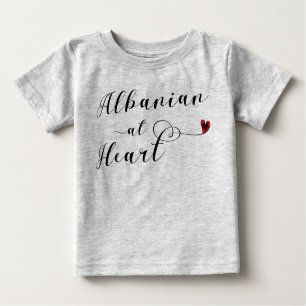 Albanier at Heart Teirt, Albanien Baby T-shirt