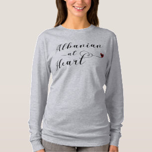 Albanier at Heart Teirt, Albanien T-Shirt