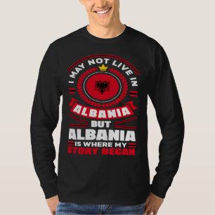 Albanisch Albanien Albanische Flagge Zitat T-Shirt