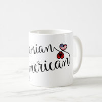 Albanisch-amerikanische Tasse Entwined Hearts