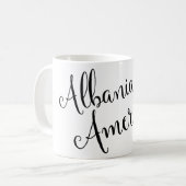 Albanisch-amerikanische Tasse Entwined Hearts (Vorderseite Links)