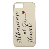 Albanisch bei Heart Mobile Phone Case, Albanien Case-Mate iPhone Hülle (Rückseite)