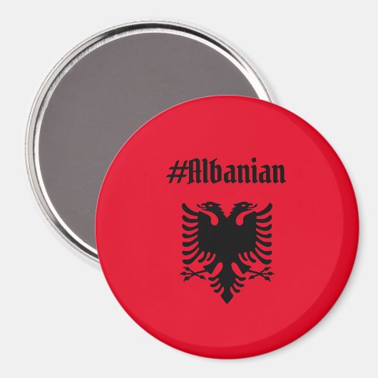 albanisch magnet (Vorderseite/Rückseite)