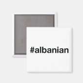 albanisch magnet (Vorderseite/Rückseite)