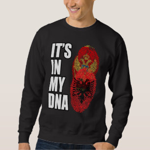Albanisch und montenegrinisch gemischtes DNA-Erbe- Sweatshirt