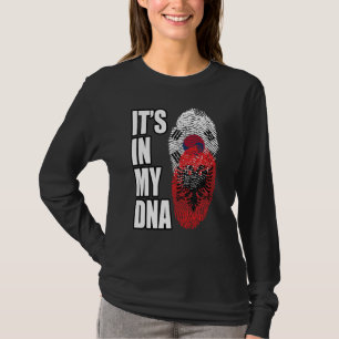 Albanisch und südkoreanisch gemischtes DNA-Erbe-Fl T-Shirt