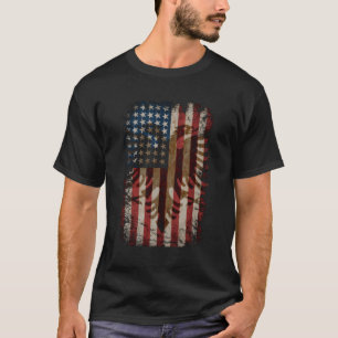 Albanische amerikanische Flagge Albanien Usa Roots T-Shirt
