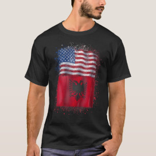 Albanische amerikanische Liebe Albanien und die US T-Shirt