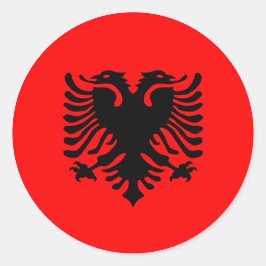 albanische Aufkleber (Vorderseite)