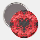 albanische Flagge 2 Magnet (Vorderseite/Rückseite)