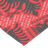 albanische Flagge 2 Mittelgroßer Tischläufer (Ecke)