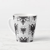 Albanische Flagge 3 Milchtasse (Linke Ecke)