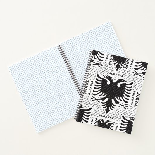 Albanische Flagge 3 Notizblock (Innenseite)
