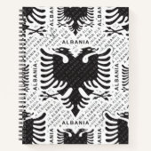 Albanische Flagge 3 Notizblock (Vorderseite)