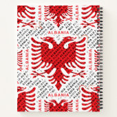 albanische Flagge 4 Notizblock (Rückseite)