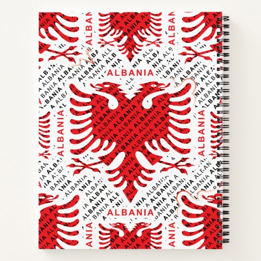 albanische Flagge 4 Notizblock (Rückseite)