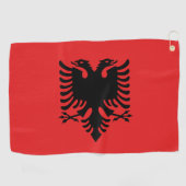 Albanische Flagge / Albanien Golf / sport Golf Tir Golfhandtuch (Horizontal)