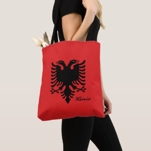 Albanische Flagge / Albanien Mode / Sportfans Tasche
