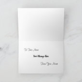 Albanische Flagge anpassbare horizontale Karte (Innenseite)