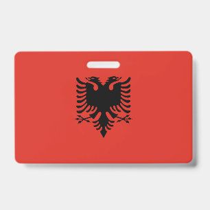Albanische Flagge Ausweis