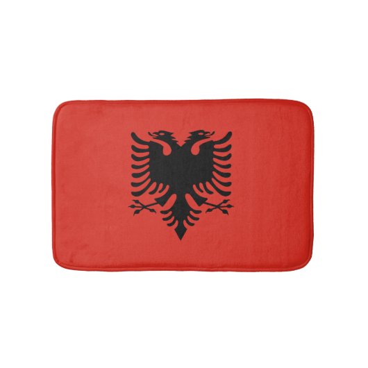 albanische Flagge Badematte (Vorderseite)